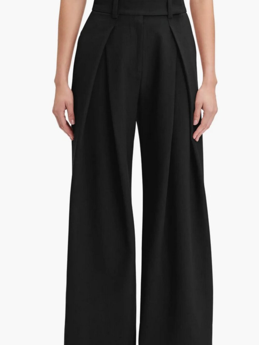 NEW FAVORITE DAUGHTER pleats for days pant in black